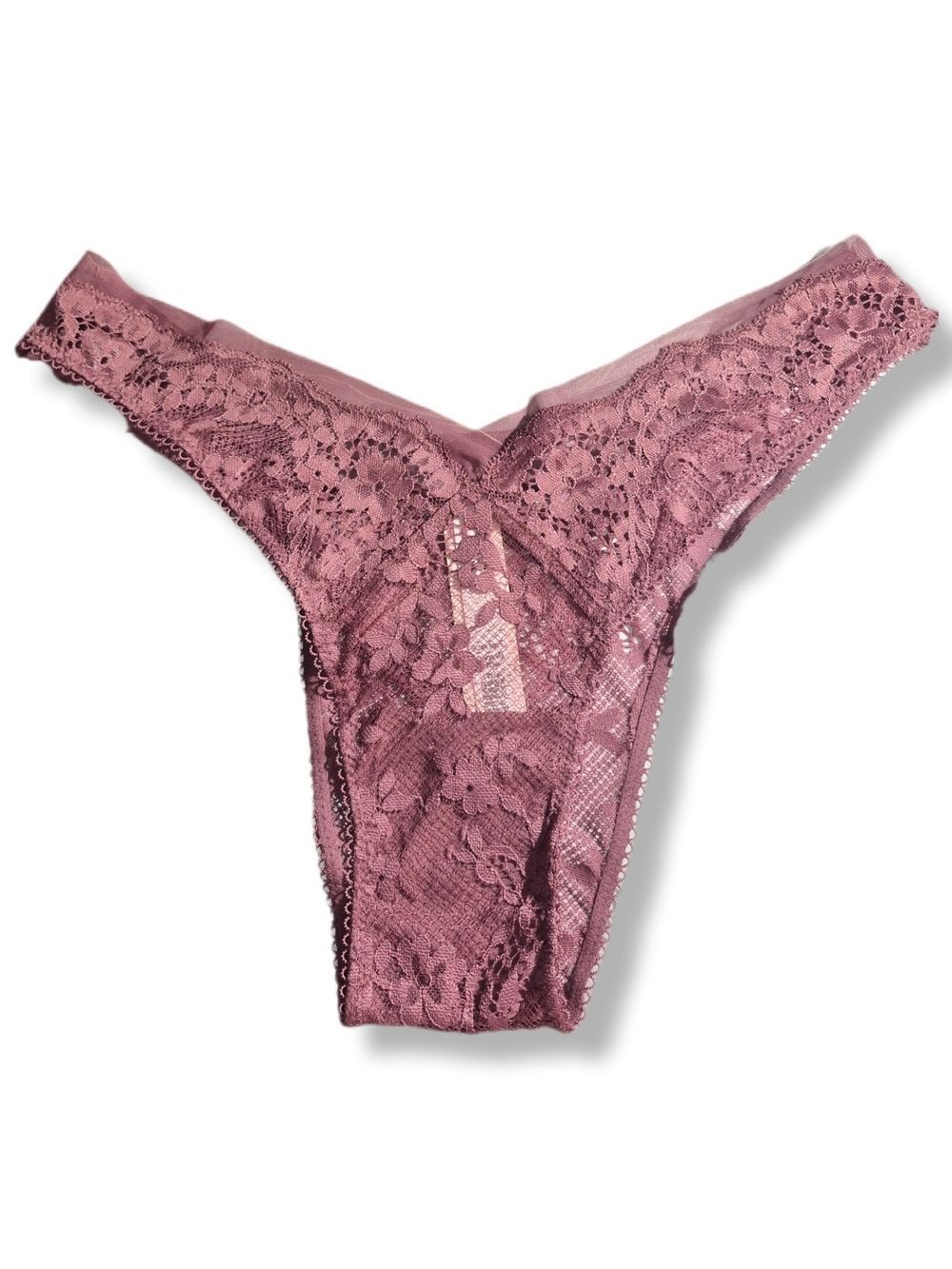 Victoria's Secret Lace Thong - Dusty Rose